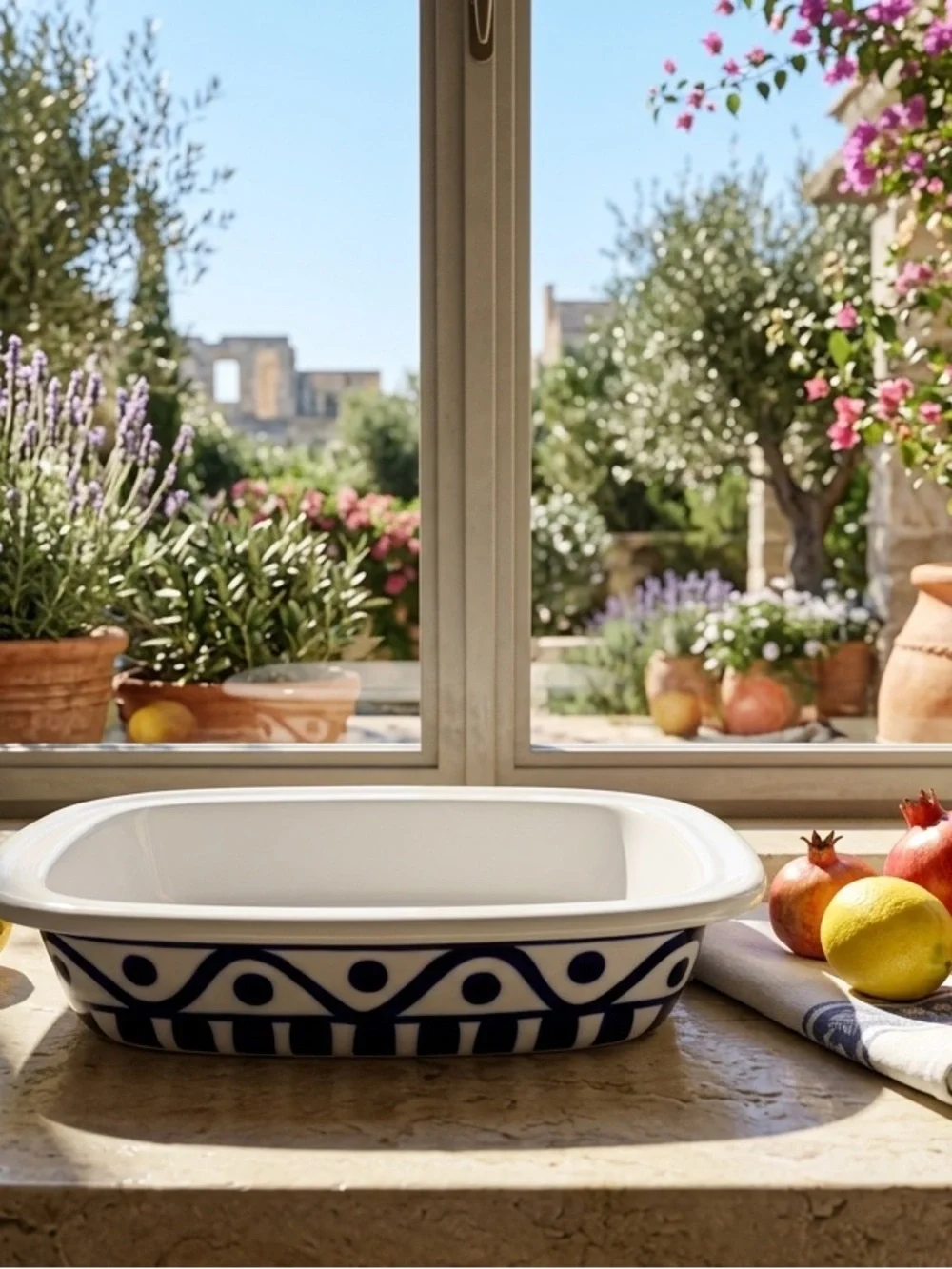 Dansk Arabesque Ceramic Square Baker Serving Dish